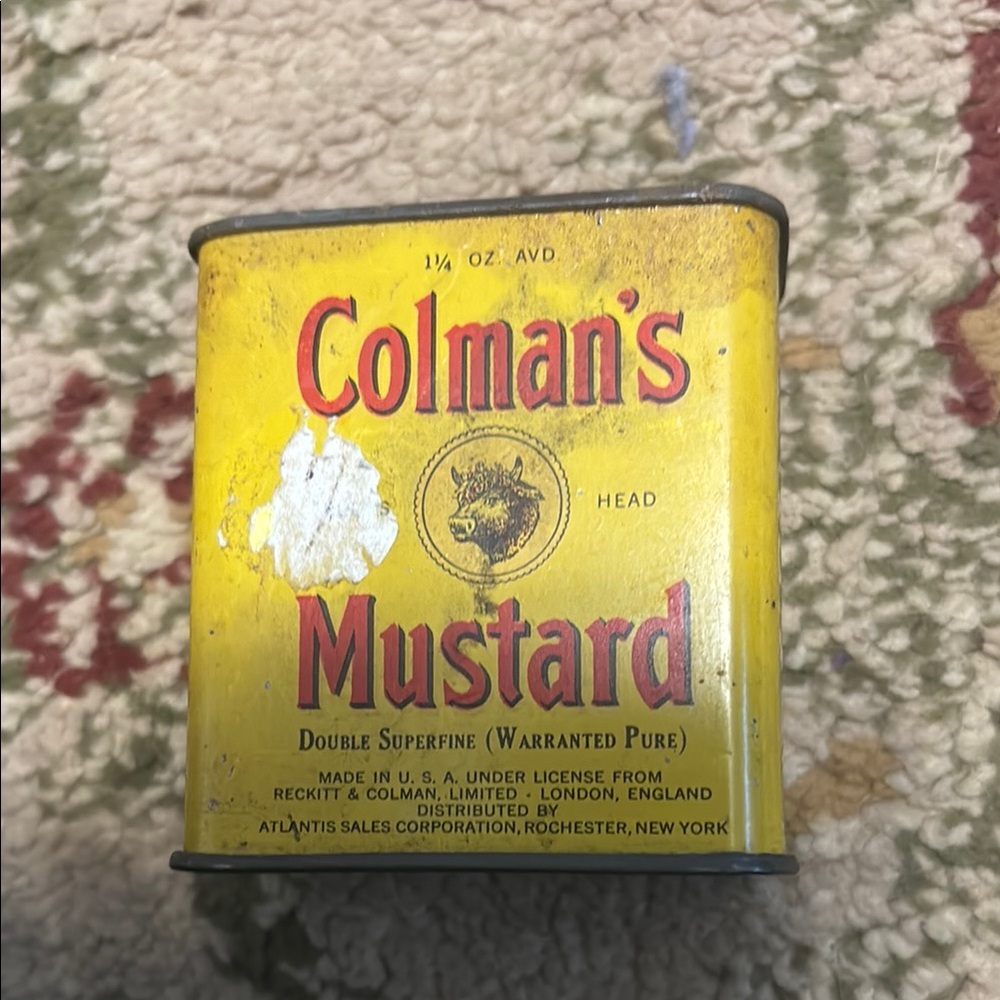 Yellow Mustard Tin